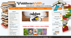 Desktop Screenshot of oblibeneknihy.cz