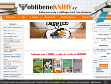 Tablet Screenshot of oblibeneknihy.cz